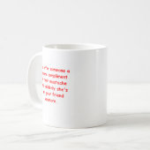 Schnurrbartwitz Kaffeetasse (Vorderseite Links)