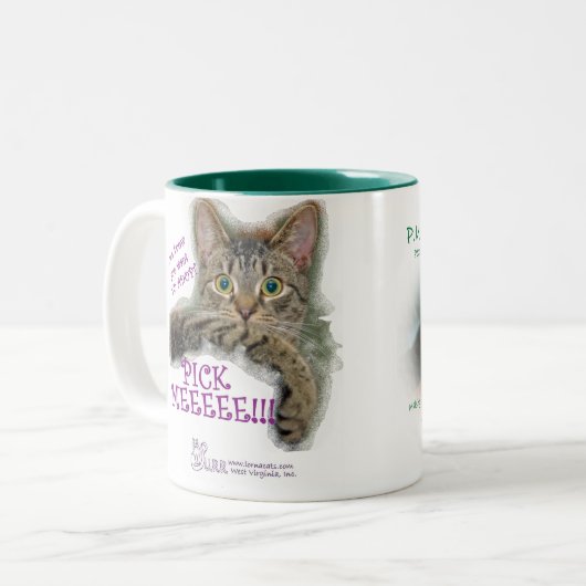 SCHNURREN Baby/adoptieren MEEE! Tasse (Vorderseite Links)