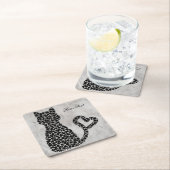 Schnurren-Fect Katzen-Untersetzer Rechteckiger Pappuntersetzer (Vor Ort)