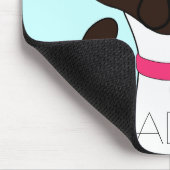 Schnurren-fect Moira ADOPTIERT Aqua Mousepad (Ecke)
