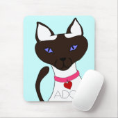 Schnurren-fect Moira ADOPTIERT Aqua Mousepad (Mit Mouse)