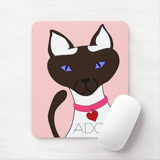 Schnurren-fect Moira ADOPTIERT rosa Mousepad (Mit Mouse)