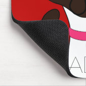 Schnurren-fect Moira ADOPTIERT rotes Mousepad (Ecke)