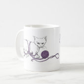 SCHNURREN Kitty, der Tasse 15oz spielt (Vorderseite Links)