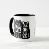 Schnurrende Kätzchen Tasse (Vorderseite Links)