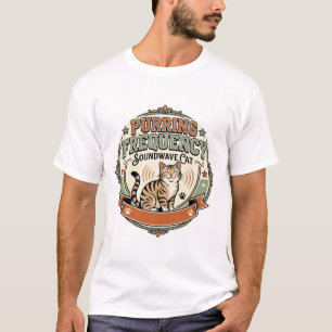 Schnurrfrequenz-Schallwelle Katze Schnurrfrequenz  T-Shirt