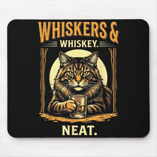Schnurrhaare und nette lustige Katze Mousepad (Vorne)