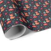 Schnurrhaaren Wunderland Geschenkpapier (Rolleneckpunkt)