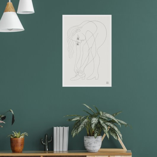 Schnürsenkel binden - Großer Archiv-Druck Poster (Wohnzimmer 1)