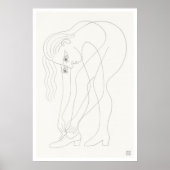 Schnürsenkel binden - Großer Archiv-Druck Poster (Vorne)