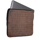 Schnürsenkel: Braunes Tweed Laptopschutzhülle (Vorne Rechts)