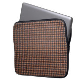 Schnürsenkel: Braunes Tweed Laptopschutzhülle (Vorderseite Links)