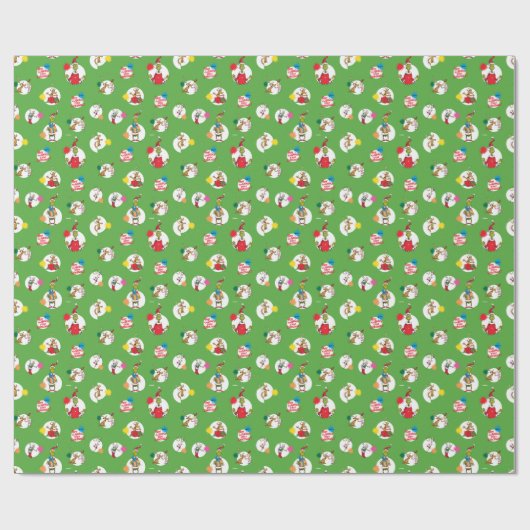 Schnürsenkel | Christmas Dot Pattern Geschenkpapier (Flach)