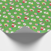 Schnürsenkel | Christmas Dot Pattern Geschenkpapier (Ecke)