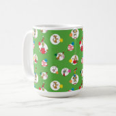 Schnürsenkel | Christmas Dot Pattern Kaffeetasse (Vorderseite Links)
