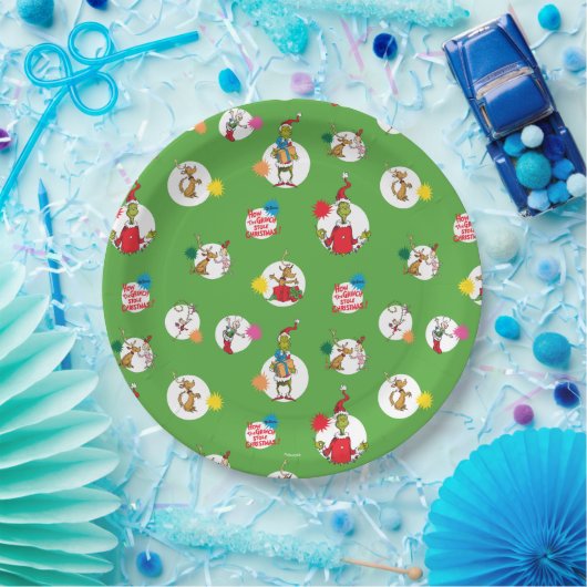 Schnürsenkel | Christmas Dot Pattern Pappteller (Party)