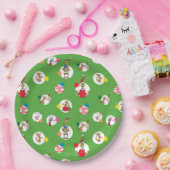 Schnürsenkel | Christmas Dot Pattern Pappteller (Party)