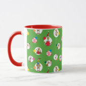 Schnürsenkel | Christmas Dot Pattern Tasse (Links)
