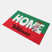 Schnürsenkel | Cindy-Lou Who - Holding Candy Cane Fußmatte (Schrägansicht)