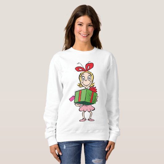 Schnürsenkel | Cindy-Lou Who - Holding Present Sweatshirt (Vorne ganz)