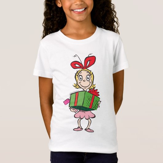 Schnürsenkel | Cindy-Lou Who - Holding Present T-Shirt (Vorderseite)