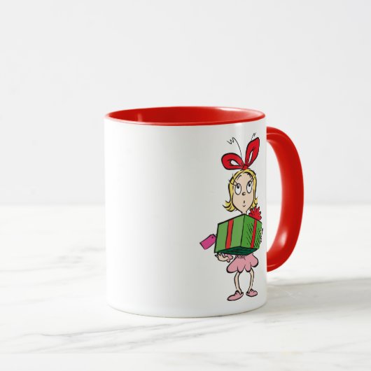 Schnürsenkel | Cindy-Lou Who - Holding Present Tasse (VorderseiteRechts)