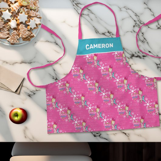 Schnürsenkel | Cindy-Lou Who Pink Holiday Pattern Schürze