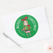 Schnürsenkel | Cindy-Lou Who | Weihnachtsgeschenkm Runder Aufkleber (Umschlag)