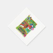 Schnürsenkel | Comic Graphic Serviette (Ecke)