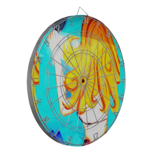 Schnürsenkel Dartscheibe (Vorderseite Links)