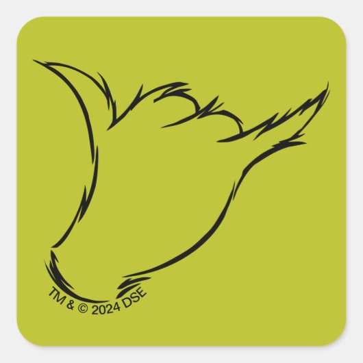 Schnürsenkel | Der T - Shirt der Gemeinen Maschine Quadratischer Aufkleber (Vorderseite)