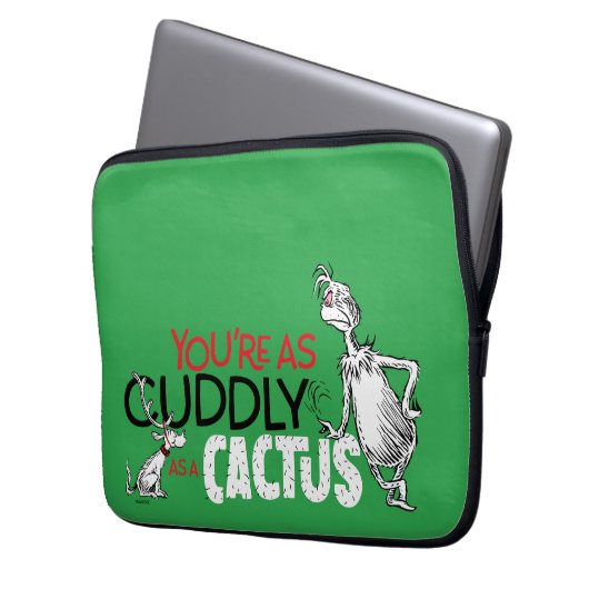 Schnürsenkel | Du bist so kuschelig wie ein Kaktus Laptopschutzhülle (Vorderseite Links)