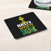 Schnürsenkel | Ekliger Abfall Skunk Rechteckiger Pappuntersetzer (angewinkelt)