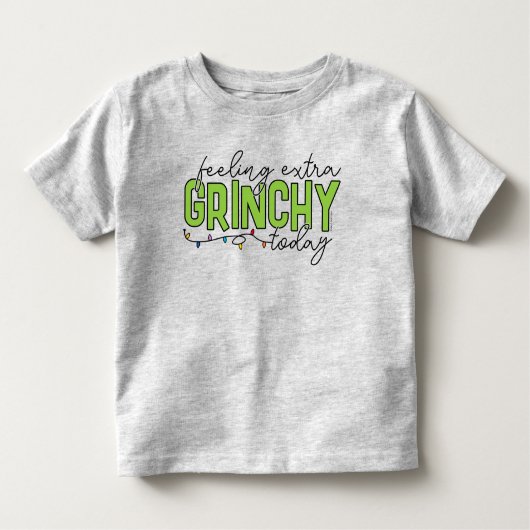 Schnürsenkel | Gefühl Extra grinchy Heute 2 Kleinkind T-shirt (Vorderseite)