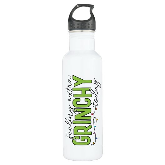 Schnürsenkel | Gefühl Extra Grinchy Heute 4 Edelstahlflasche (Vorderseite)