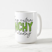 Schnürsenkel | Gefühl Extra Grinchy Heute 4 Kaffeetasse (VorderseiteRechts)