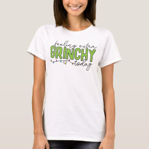 Schnürsenkel   Gefühl Extra Grinchy Heute 4 T-Shirt