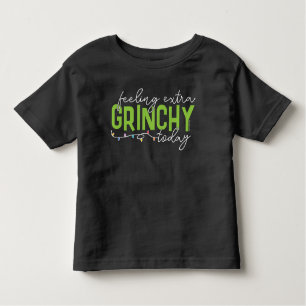 Schnürsenkel   Gefühl Extra Grinchy heute Kleinkind T-shirt