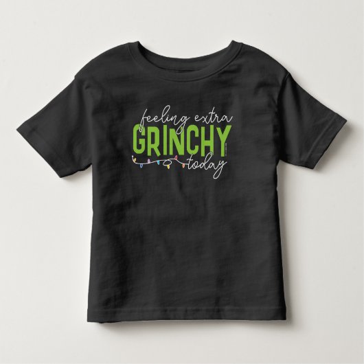 Schnürsenkel | Gefühl Extra Grinchy heute Kleinkind T-shirt (Vorderseite)