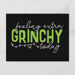 Schnürsenkel   Gefühl Extra Grinchy heute Postkarte