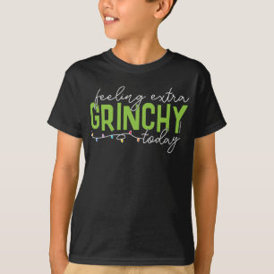 Schnürsenkel Gefühl Extra Grinchy heute T-Shirt