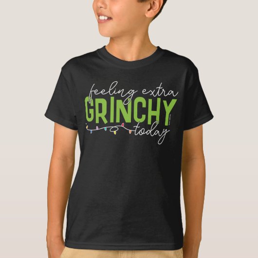 Schnürsenkel | Gefühl Extra Grinchy heute T-Shirt (Vorderseite)