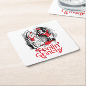 Schnürsenkel | Gefühl Grinchy Rechteckiger Pappuntersetzer (angewinkelt)