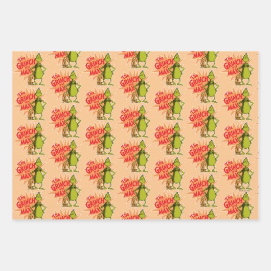 Schnürsenkel | Grinch & Max Sternexplosion Geschenkpapier Set (Vorderseite 3)