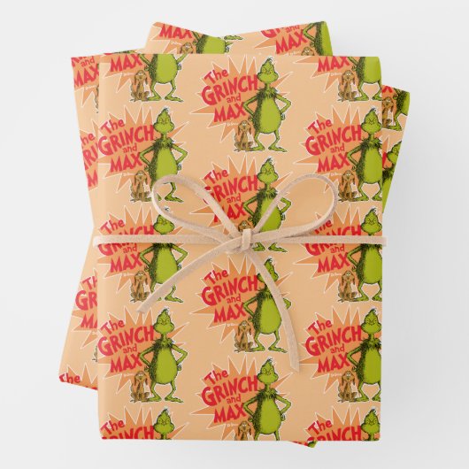 Schnürsenkel | Grinch & Max Sternexplosion Geschenkpapier Set (Beispiel)