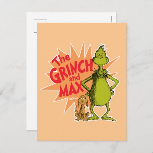 Schnürsenkel | Grinch & Max Sternexplosion Postkarte (Vorne/Hinten)
