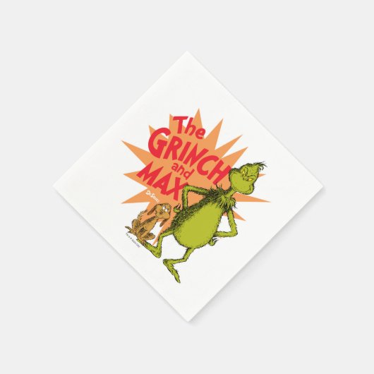 Schnürsenkel | Grinch & Max Sternexplosion Serviette (Ecke)