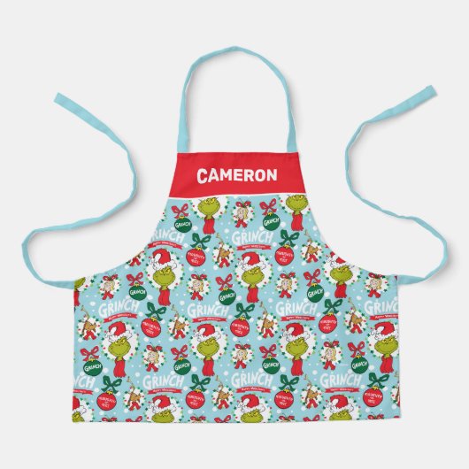 Schnürsenkel | Happy Wholidays Pattern Schürze (Vorderseite)