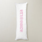 "Schnürsenkel" Hellrosa weiß Seitenschläferkissen (Rückseite (Vertikal))