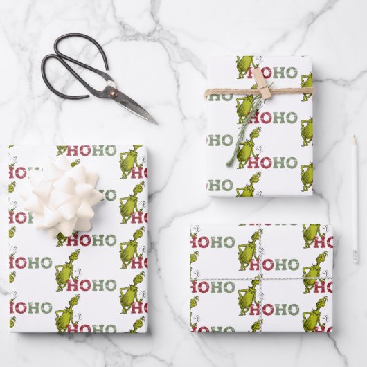 Schnürsenkel | Ho Ho Ho Geschenkpapier Set (Vorderseite)